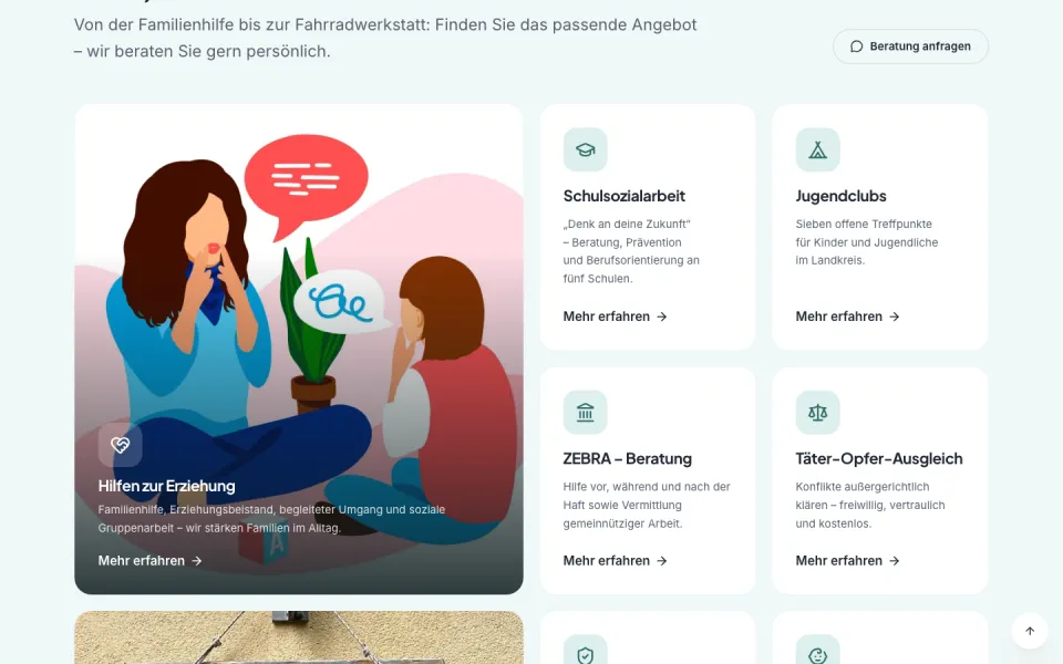 Website reso-witt.de, Desktop-Ansicht