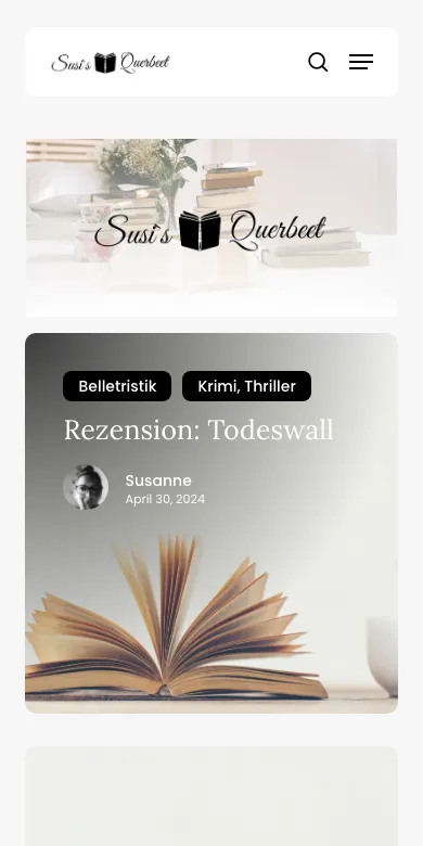 Website susisquerbeet.de, Smartphone-Ansicht